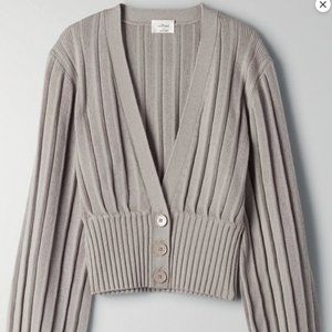 Aritzia Wilfred plunge front cardigan
